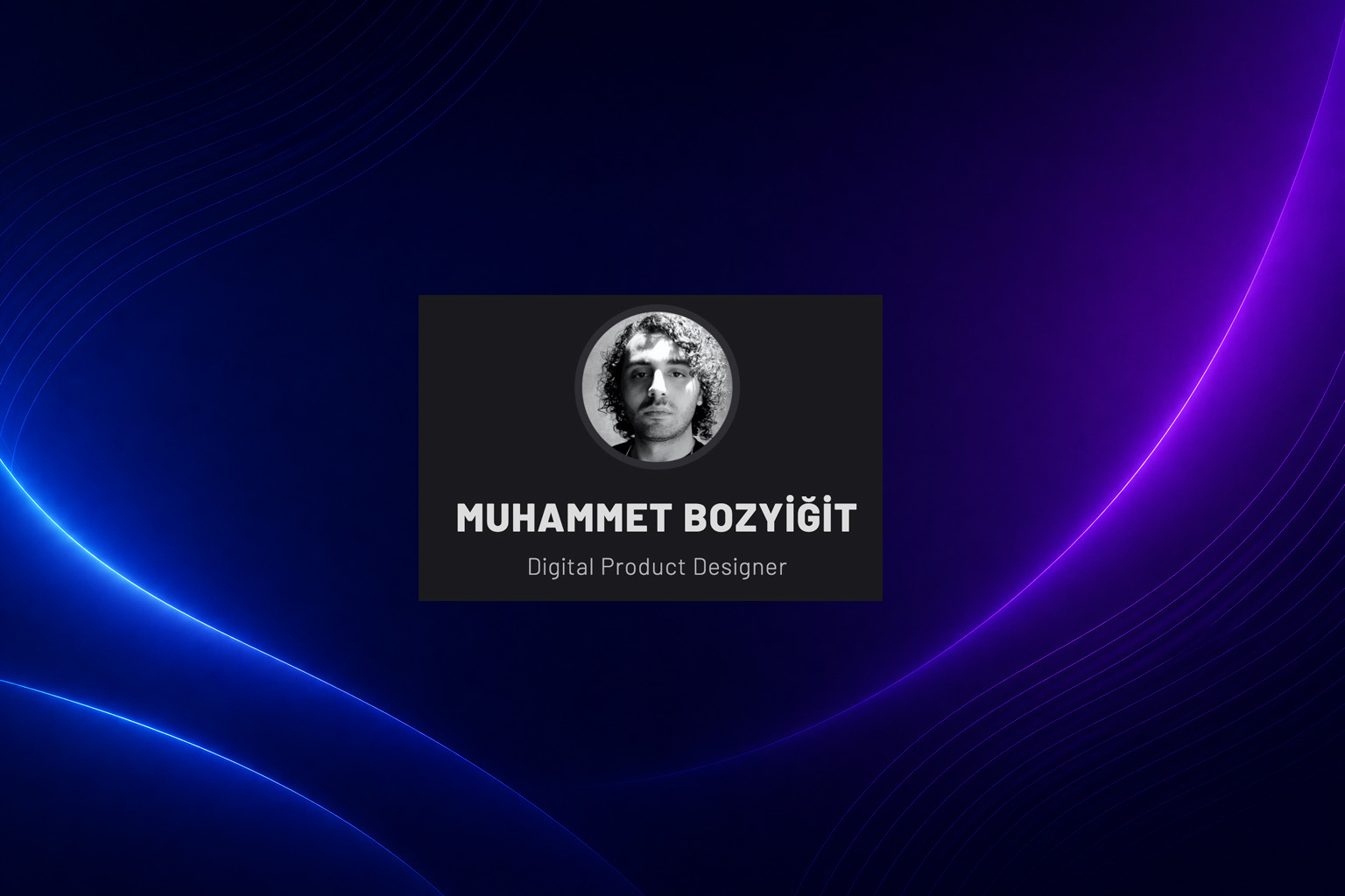Muhammet Bozyiğit Kişisel Web Sitesi | Kişisel Marka Web Tasarım Projesi